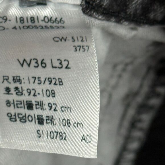 Levis 541 Jeans Mens 36x32 (Fits 34x30) Gray Athletic Tapered Fit Stretch Denim - Picture 10 of 16